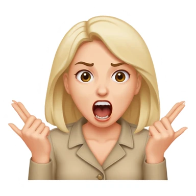 Woman screaming “how dare you hold me accountable”  sticker