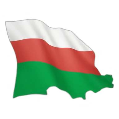 Bulgaria flag shape map sticker