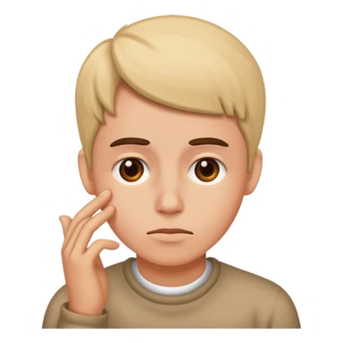 thinking or trying to remember sticker