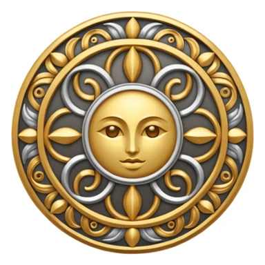 symbol of divine synergy between earth God, sun God, sea God and Death God sticker