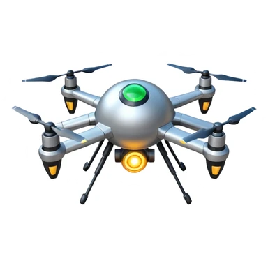 flying orb shaped futuristic targeting drone acquires target and paints with laser. sci-fi war. no propellers  sticker