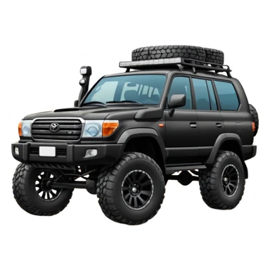 Toyota landcr new model black color modified sticker