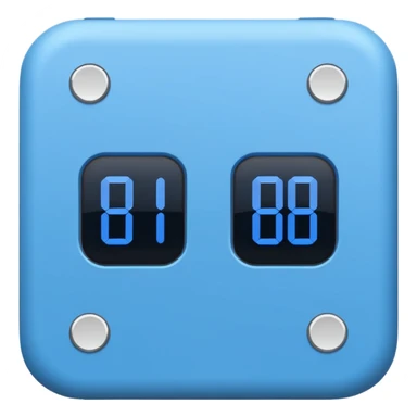 Focused Timer" (Blue Minimalist) sticker