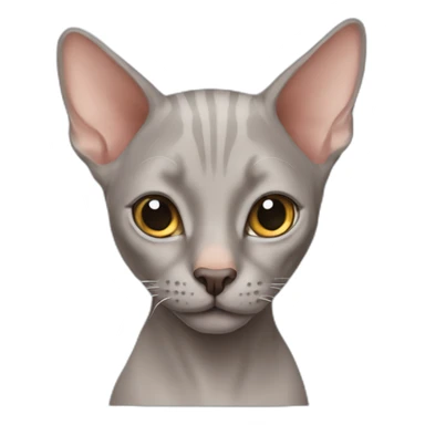 Hairless-cat-loafing sticker