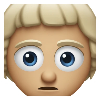 Annoyed rolling eyes sticker