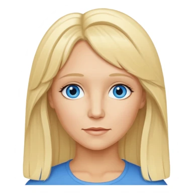 Agnetha Faltskog with blue eyes, blonde long hair sticker