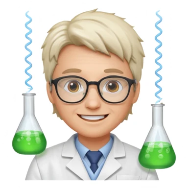 curious energized scientist
more dinamic emoji  sticker