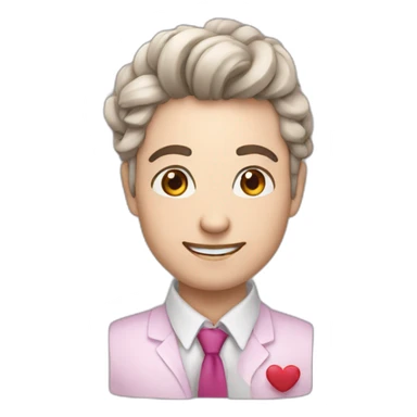 coeur avec ecris dessus un G sticker