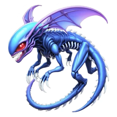 Abstract Venom-Xenomorph-Genesect-Lunala-ET-hybrid-fantasy-creature sticker