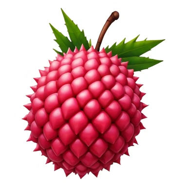 Hyper realistic lychee fruit sticker
