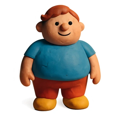 chubby character sticker