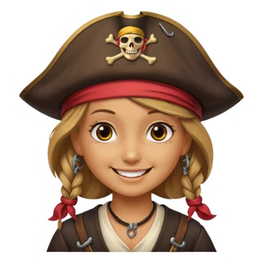 pirate girl sticker