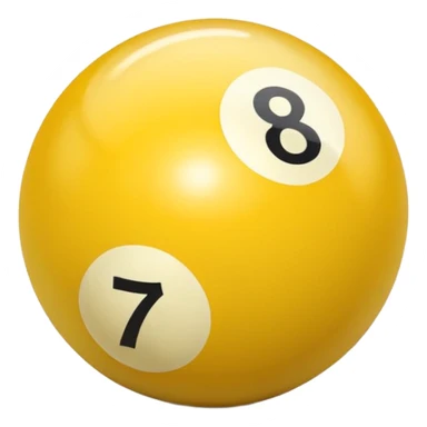 7 numbered billiard ball  sticker