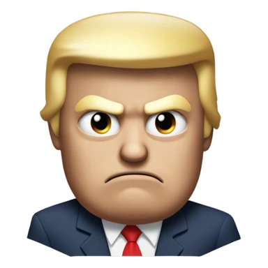 angry trump sticker