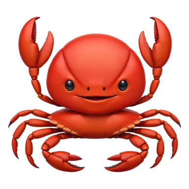 cute toon crab with helmet sticker