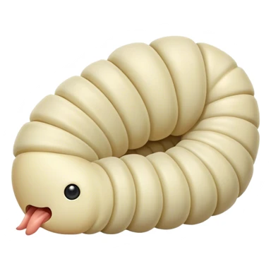maggot looking up sticker