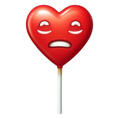 heart shaped lollipop  sticker