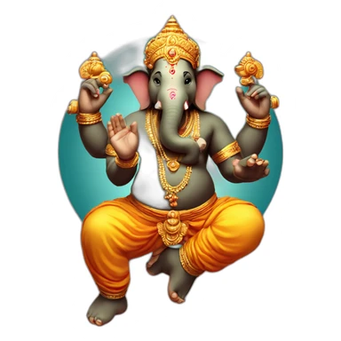Ganesh Dancimg sticker
