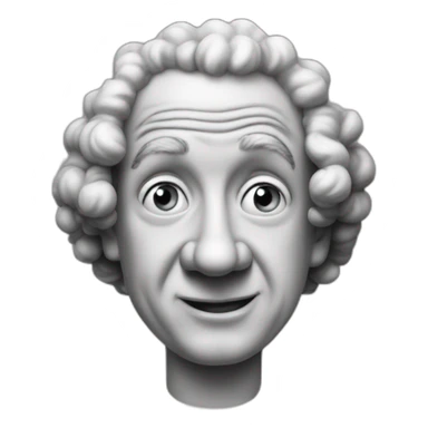 Curly joe of the three stooges sticker