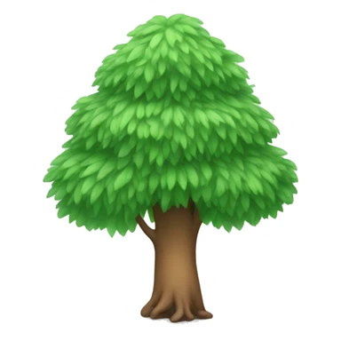 Tree wearing tutu sticker