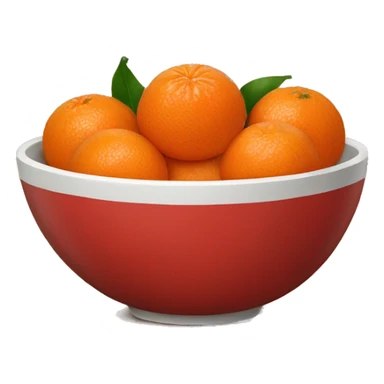 red bowl of clementines sticker