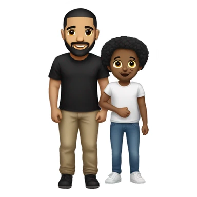 Drake with a child sticker