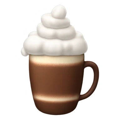Hot cocoa with marshmallows  sticker