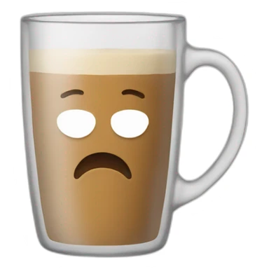 glass coffee mug sticker