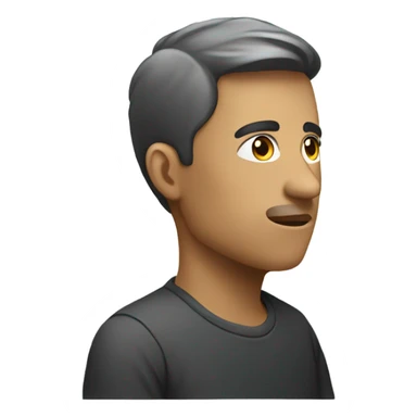 Looking to the side side perspective  sticker