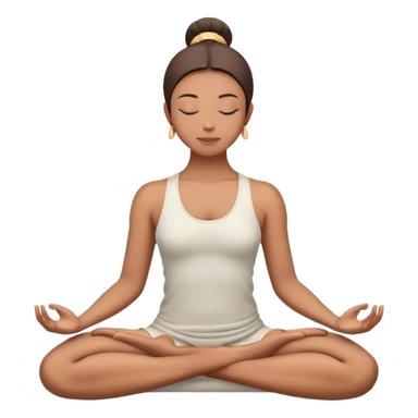 person in lotus position meditation yoga pose sticker