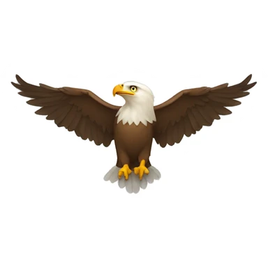 eagle upside-down questionmarks sticker