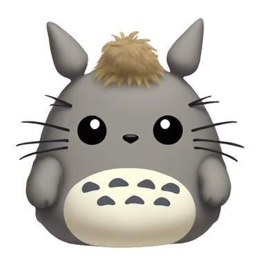 Totoro fluffy stuff toy sticker