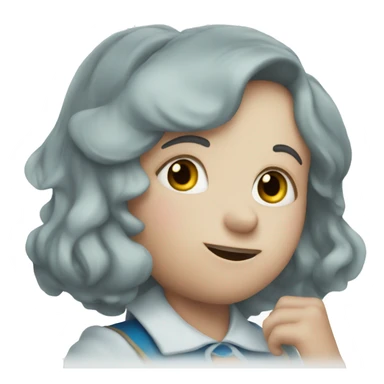 Alice in Wonderland having a hard time  sticker