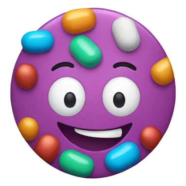 happy candy pill sticker