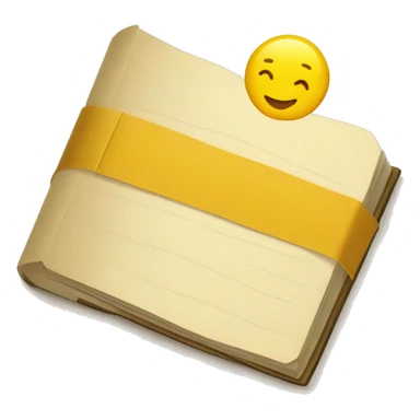 yellow verification check mark in book style sticker