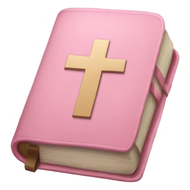 soft pink bible sticker
