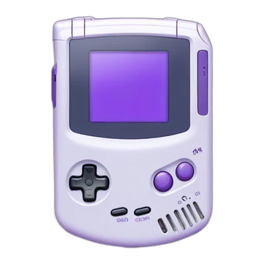 Purple gameboy advance sticker