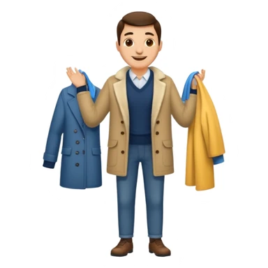 Homme exécutant des tâches saisonnières sticker