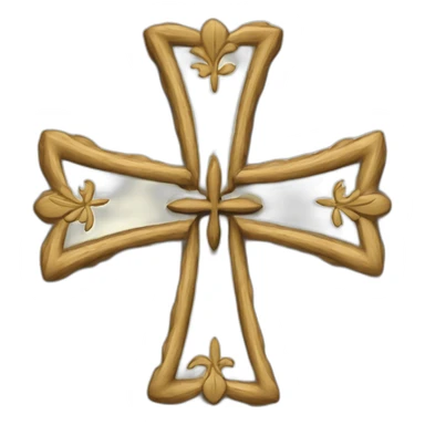 Huguenot cross included languedoc cross sticker