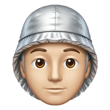 Man in tinfoil hat sticker