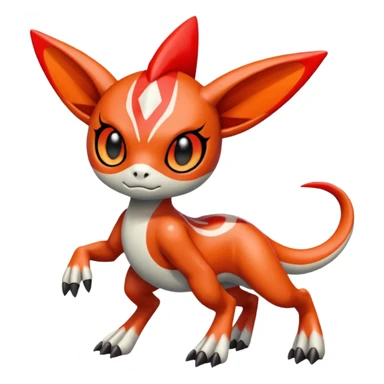 Meloetta-Guilmon-Pokémon-Fakémon-creature sticker