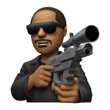 Stevie wonder shooting lasers out of eyes holding a gun that is safe sticker