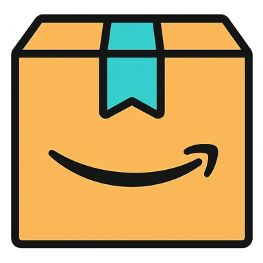 minimal style Amazon delivery box icon, suitable for app icon, no text sticker