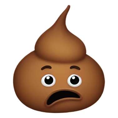 Poop smelling emoji sticker