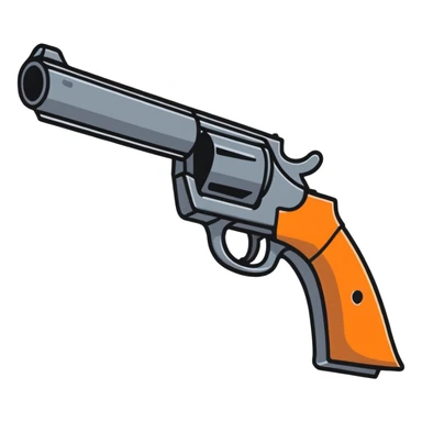 pistol with silencer sticker