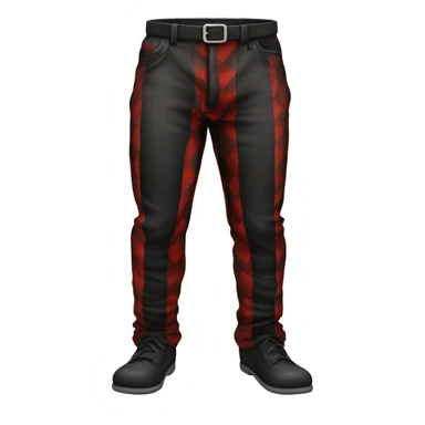 red black checkered pants sticker