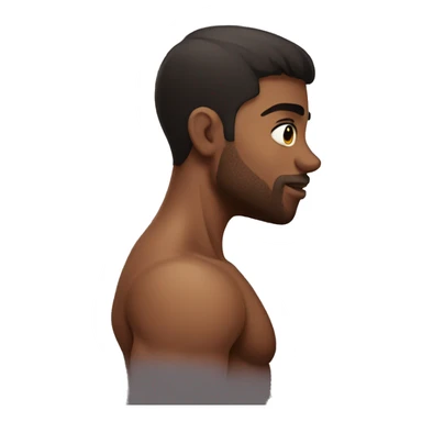 muscular boys sharing a kiss sticker