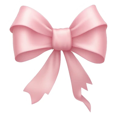Light pastel Pink bow ribbon tied  sticker