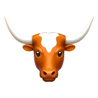 Texas longhorns logo all orange sticker