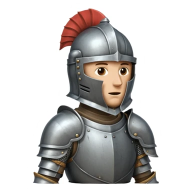 Caballero de armadura con casco cerrado sticker